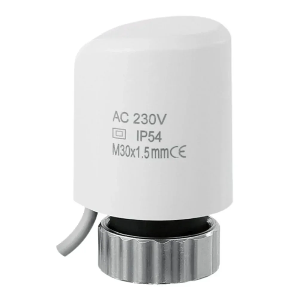 230V AC Electric Thermal Actuator Valve M30x1 5mm for Floor Heating and Radiator with Precise Temperature and Flow Adjustment