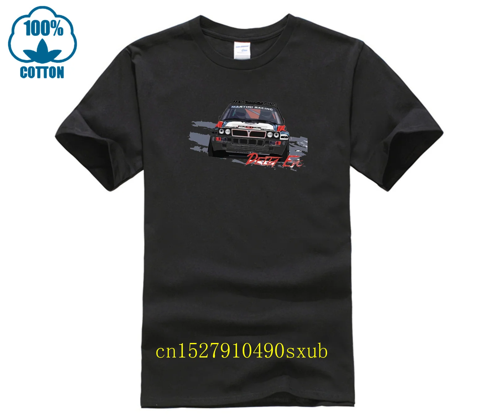 Camiseta Lancia Delta Martini Evoluzione Hf Integrale Rally, camisetas estampadas, moda informal para hombre, diseño de camiseta de Color sólido