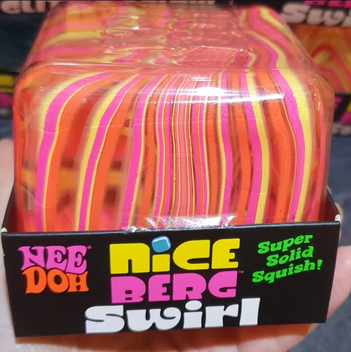 @NeeDoh NICE BERG Swirl Sensory Stress Reliever Fidget Tool for Anxiety & Focus Desk Sensory Cube Adult Gifts
