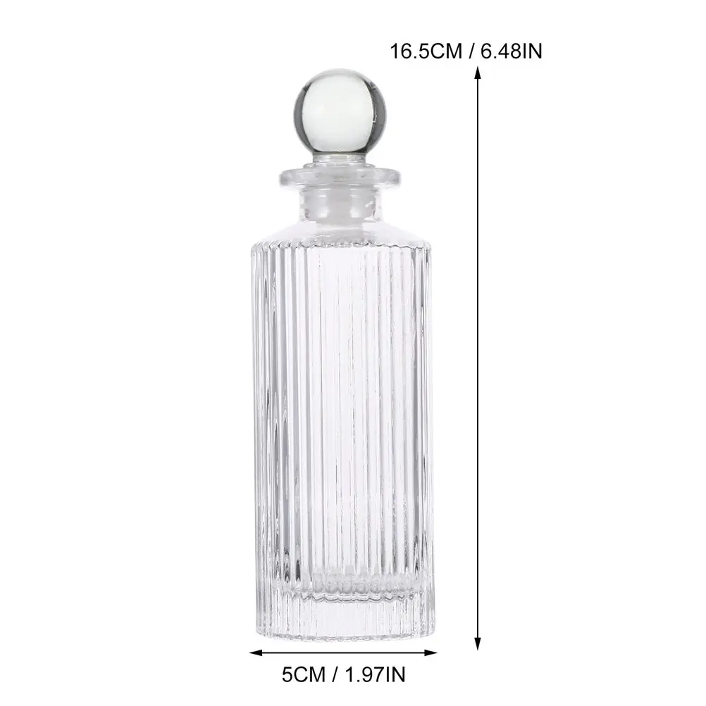 3Pcs Glass Aromatherapy Bottle Set Exquisite Wide Mouth Design for Essential Oil Reed Diffuser Home Decor Bathroom Bedroom Hotel