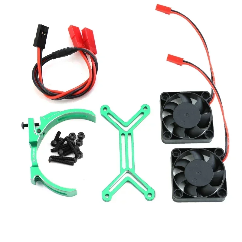 5687 56113 Motor Heat Sink Dual Cooling Fan Heatsink 56-58Mm for 1/5 TRAXXAS XMAXX XRT Arrma Kraton Upgrade PartsRC Car