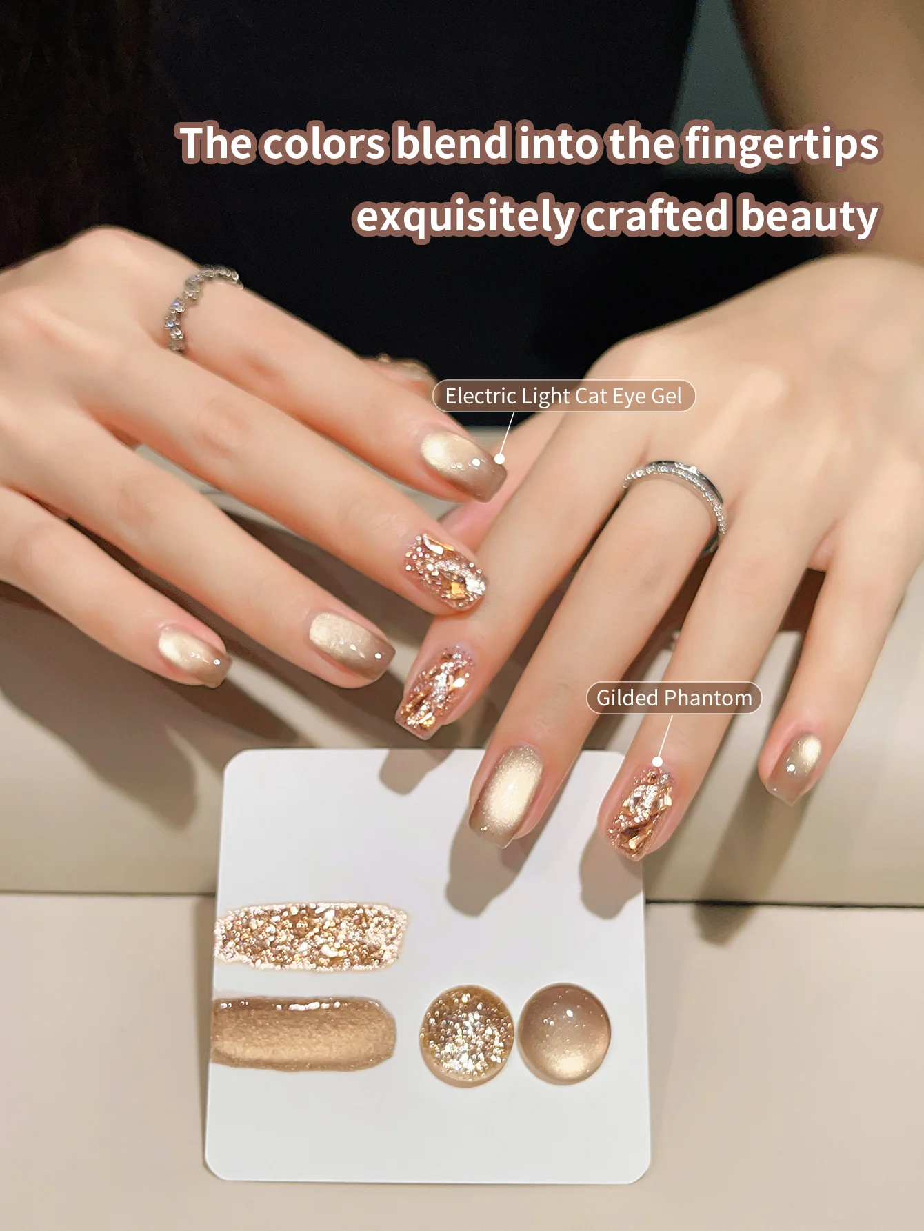 2個入り 10ml スパークリングライト ブロークン ドリル ジェルネイルポリッシュ ソークオフ UVライト対応 ジェルネイル DIY ネイルサロン LEDジェルニス