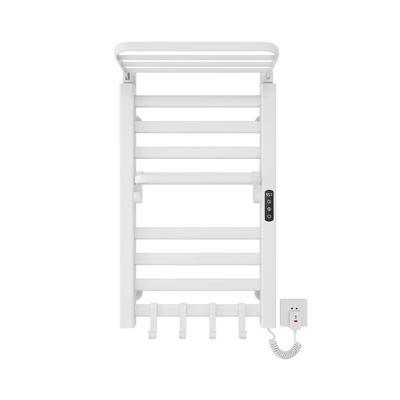 Toilet Rotating Electric Heated Drying Rack Towel Heater Radiator Warmer Electric Rack Steel Heated Electric Towel Warmer Rack