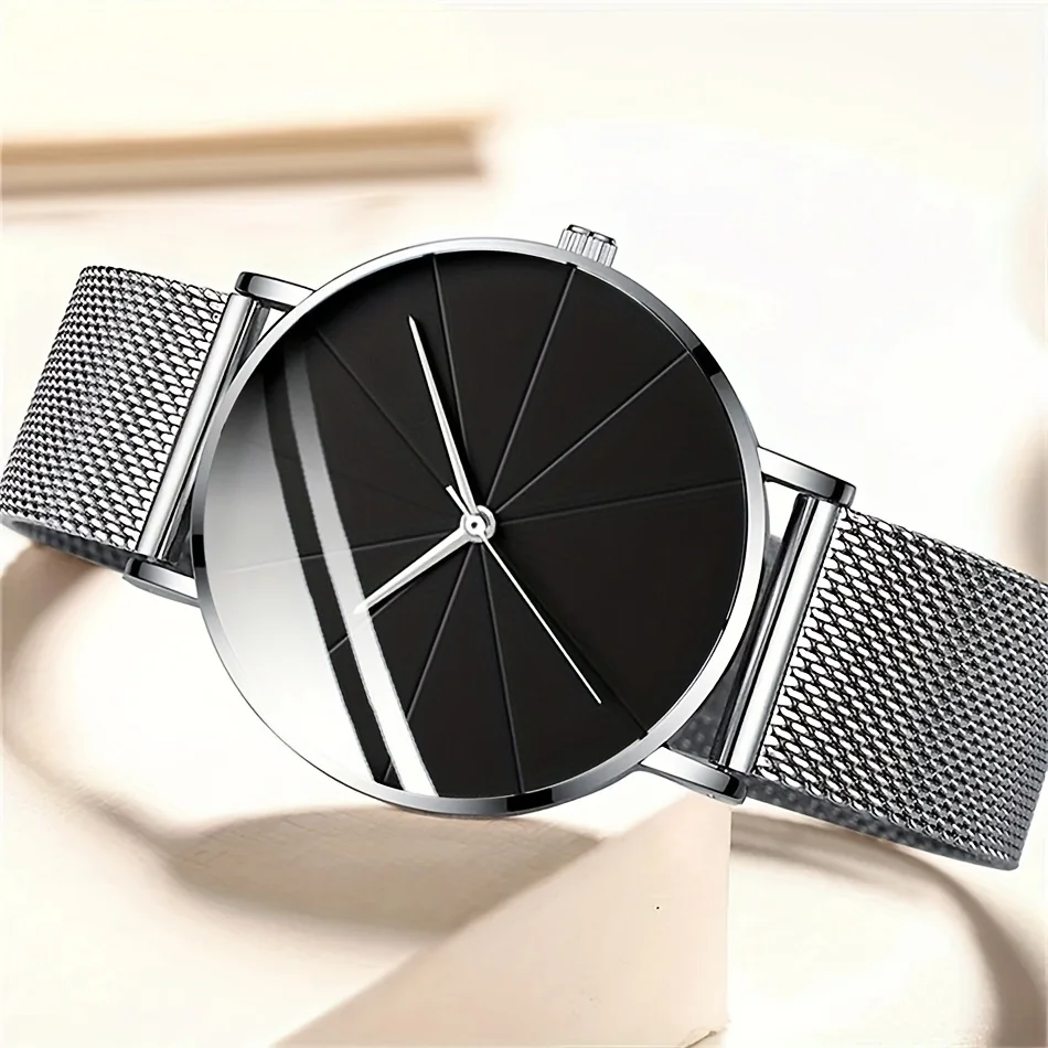 

3pcs/set, Fashion Men's Business Quartz Watch & Bracelet Necklace Set