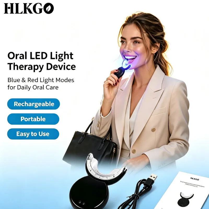 Advanced Red Blue Light Oral Healing Device for Toothache Sensitive Gums Relief Home Use