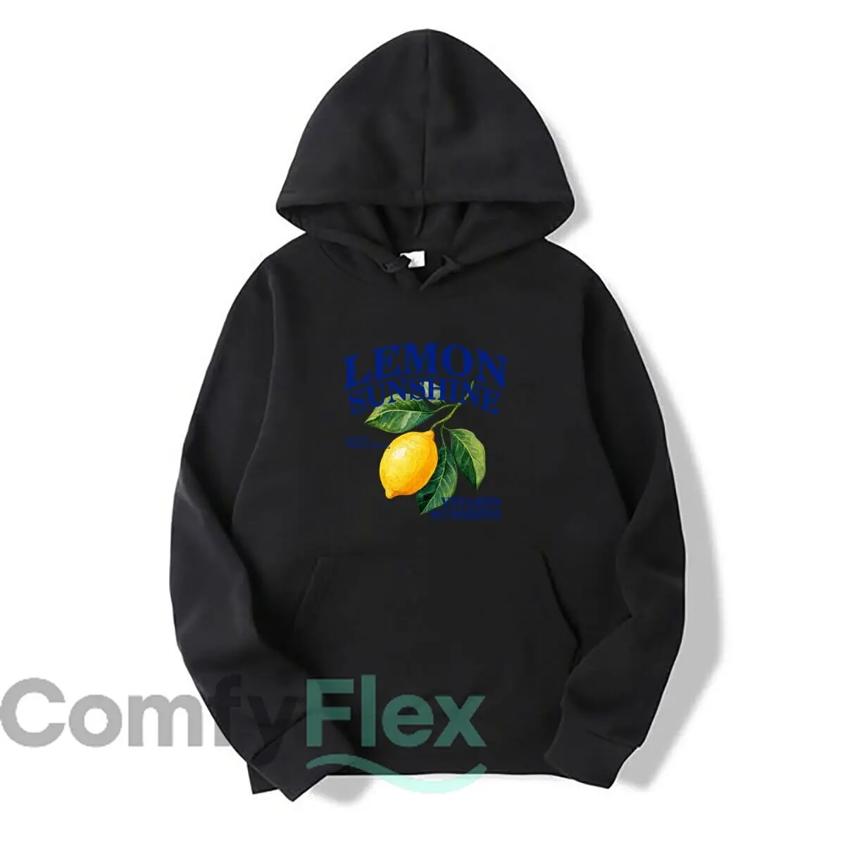 Lemon Sunshine Sweet Fruit Juice Vitamin Sunshine Autumn and winter new men's and women's hooded sweatshirts