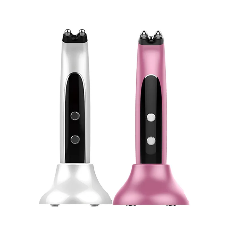 Masseur oculaire à microcourant EMS avec fonction de chauffage, dispositif de beauté pour le levage des yeux et la réduction des rides, Machine de soins oculaires Anti-âge