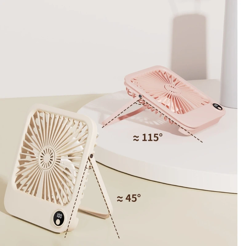 مروحة مكتب بلاستيكية خارجية مع وظيفة علاج بالروائح العطرية ، مروحة طاولة معلقة ، مثالية للمنزل والمكتب