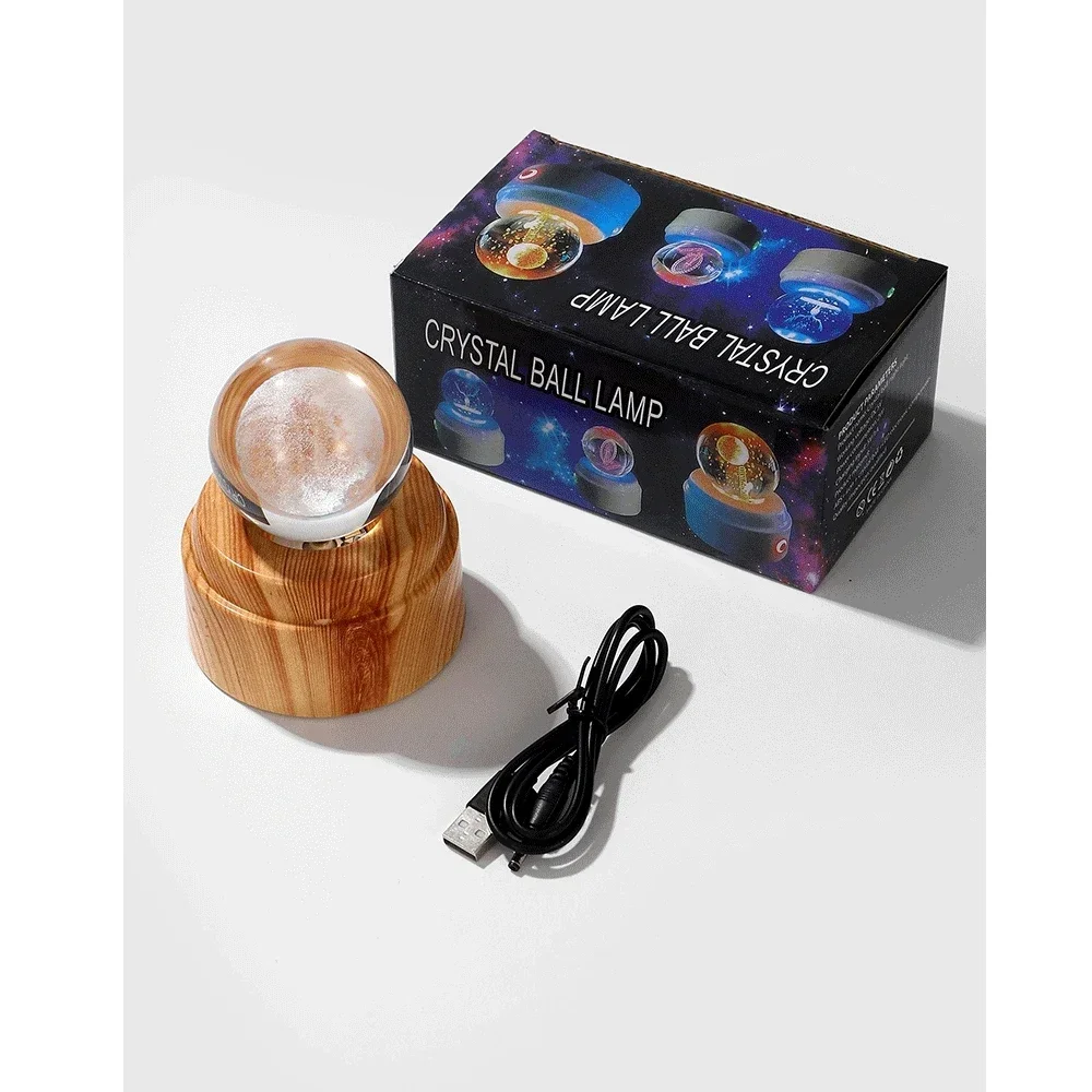 جديد الكرتون غرزة سلسلة الكرة غرزة بيكاتشو ميكي ماوس الدورية ثلاثية الأبعاد كريستال الكرة ليلة ضوء الليزر نحت هدايا الأطفال