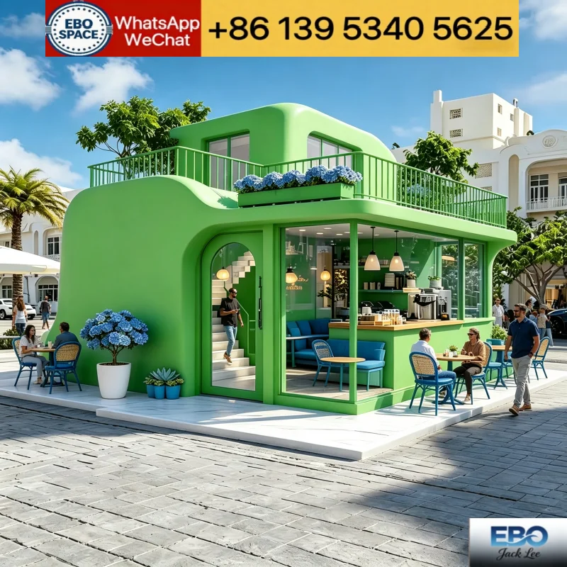 Compact Expandable Modular Prefab Tiny Home 20ft Expand Box House Single Bedroom Mobile Guest House Homestay Cabin