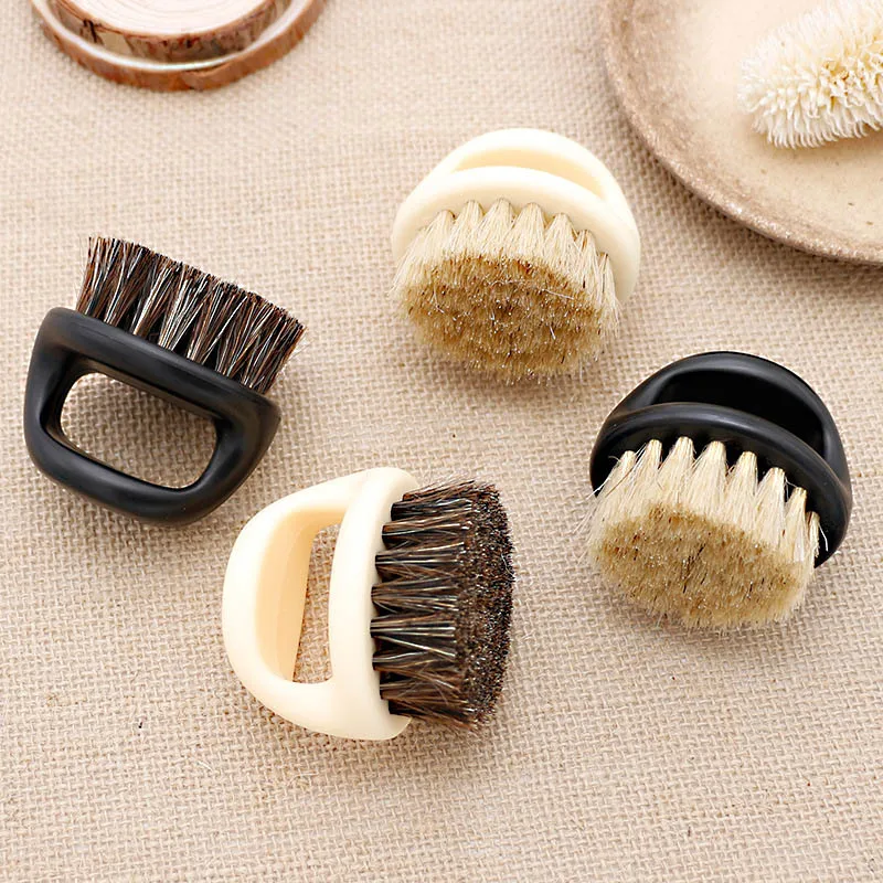 Professional Beard Brush Natural Boar Bristle for Grooming Men's Facial Hair Shaper Tool Durable Styling Comb Lightweight