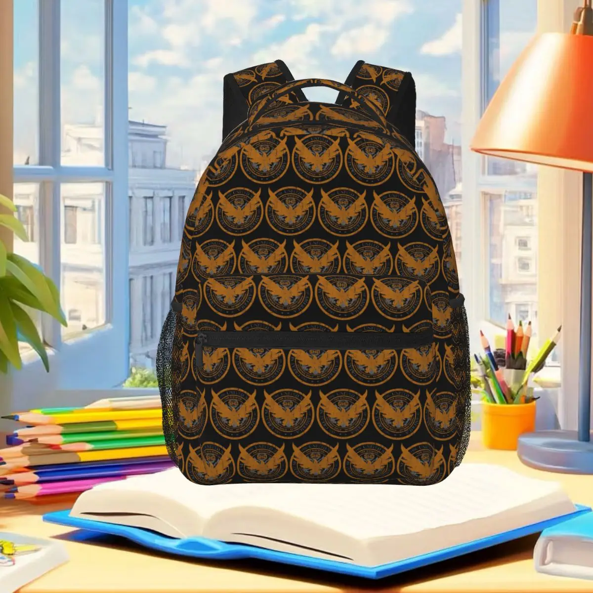 Game Tom Clancys The Division SHD Seal Student Backpack School Bag Hiking Travel Daypack for Boys Girls Bookbag Shoulder Bags view 6