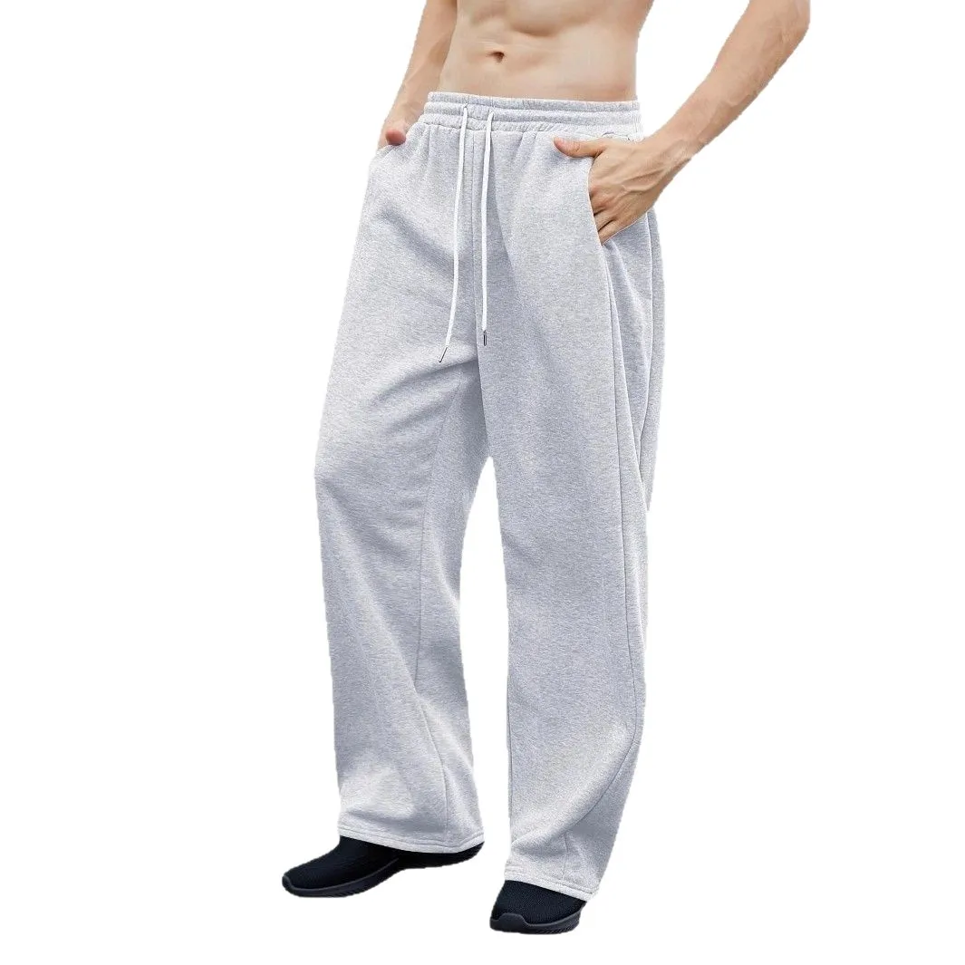 Mens Sweatpants Straight Fit Joggers for Sports and Streetwear Loose Oversized Casual Pant Drawstring Multi-pocket Men Long Pant image 6