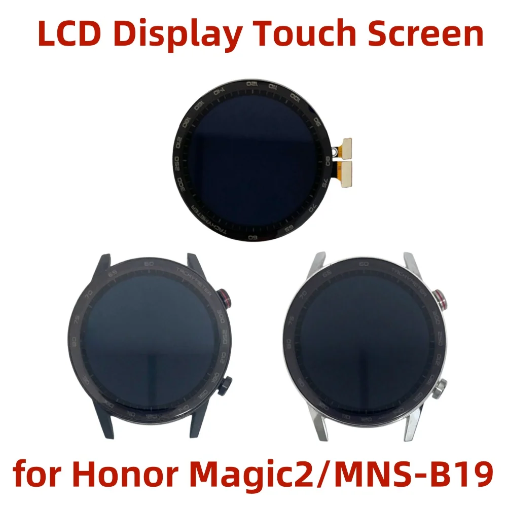 

ЖК-дисплей с сенсорным экраном для Honor Magic Watch 2 MNS-B19 ЖК-экран с дигитайзером в рамке, полная сборка часов, замена запасной части