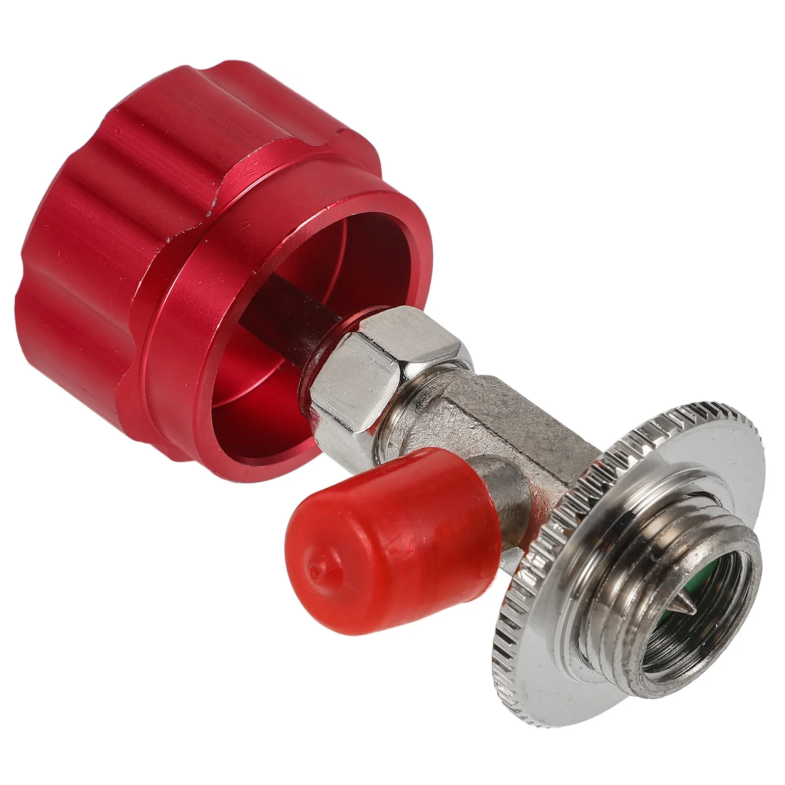 

Refrigerant Can Tap Valve Conditioner Tool Quick Connect Fittings Bottle Valve Opener for Car Ac Repair