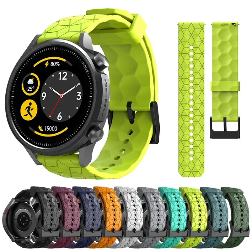 

22mm Watchband for Mibro A1 Swim Strap Smart Watch Silicone Soft Breathable Sports Bracele