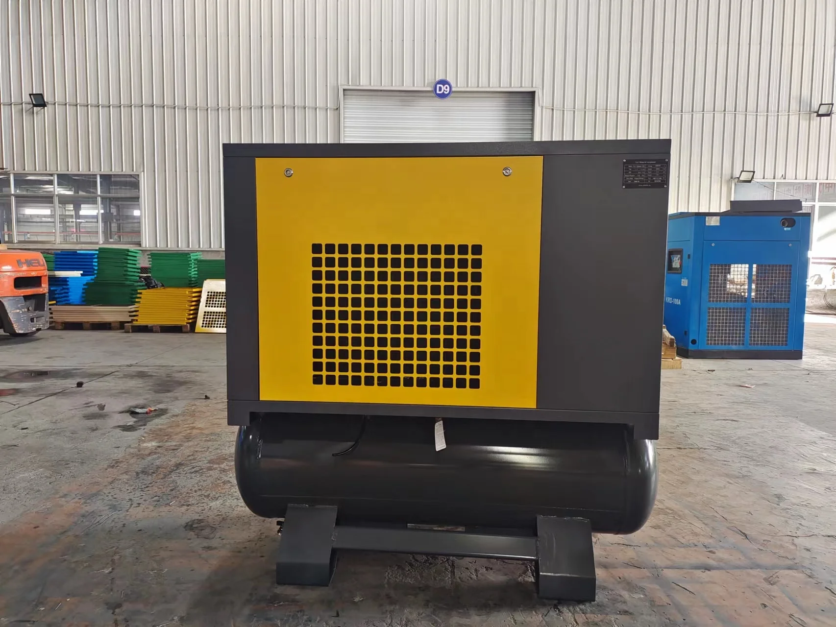 Высококачественные заводские компрессоры без звука, 380 В, 50 Гц, 10 бар, 11 кВт, винтовой компрессор, осушитель воздуха и бак Высококачественные заводские компрессоры без звука, 380 В, 50 Гц, 10 бар, 11 кВт, винтовой компрессор, осушитель воздуха и бак