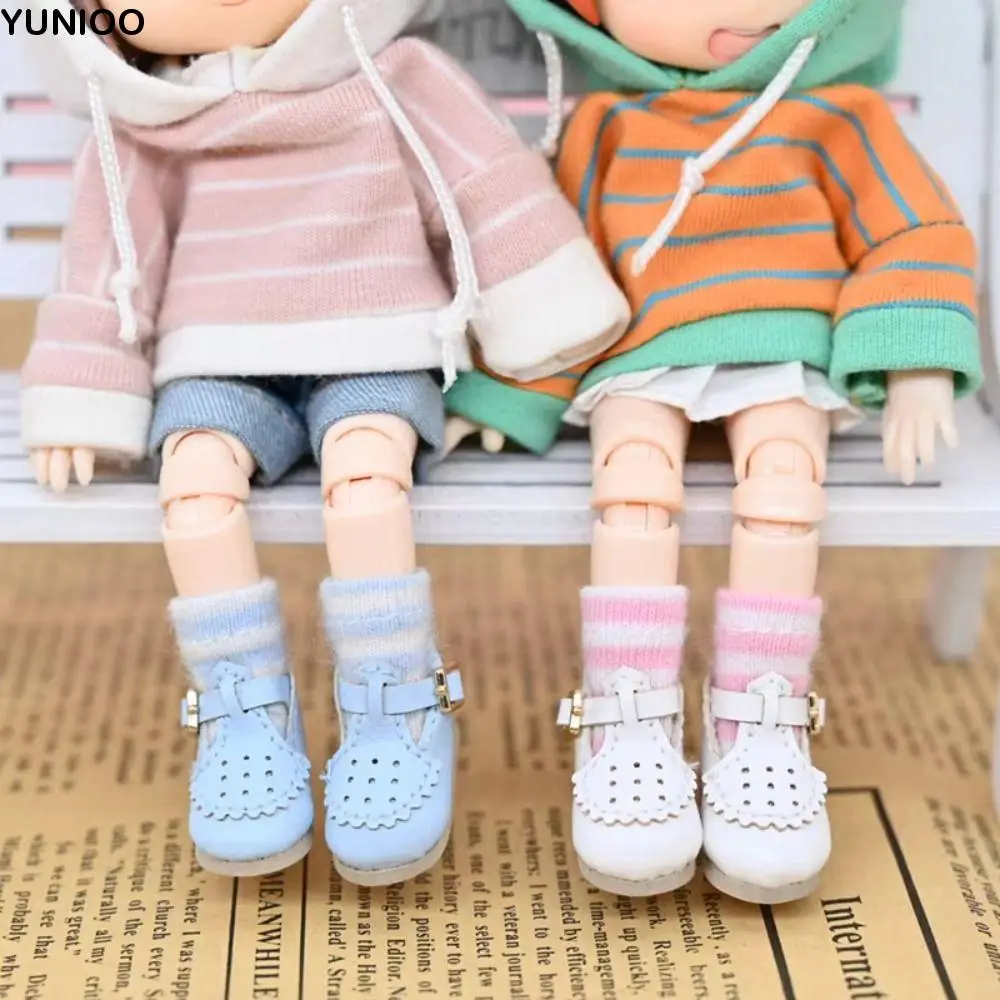 

1 Pair Cute T-Back Obitsu 11 Doll Shoes Cute Thick Bottom 1/12 Bjd Doll Shoes Multi-color GSC 1/12 Bjd Casual Shoes Molly