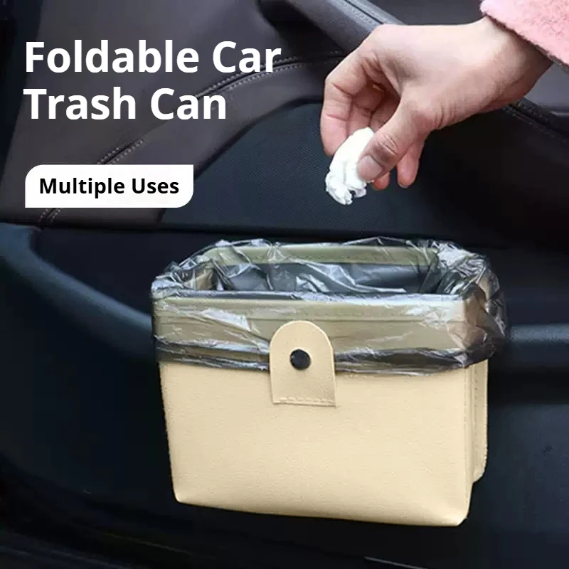 

Car trash can, door garbage storage rack, foldable hanging mini storage essential interior accessories, car accessories tools