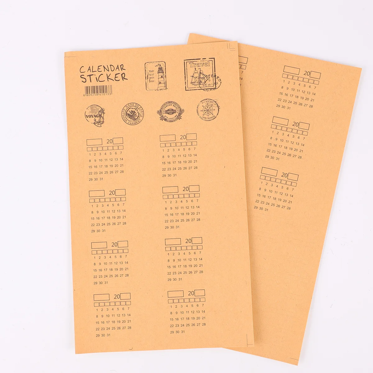 

30Pcs Manuscript Calendar Sticker Unique Design Monthly Index Divider Label for Notebook Planner Schedule Diary Reminder