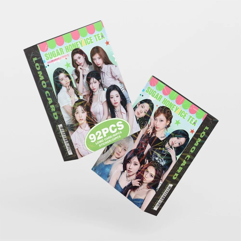 55/92PCS Korean Hot Idol New Ablum "SUGAR HONEY ICE TEA" Photocards RUKA AHYEON RORA PHARITA RAMI ASA CHIQUITA HD Lomo Cards view 3