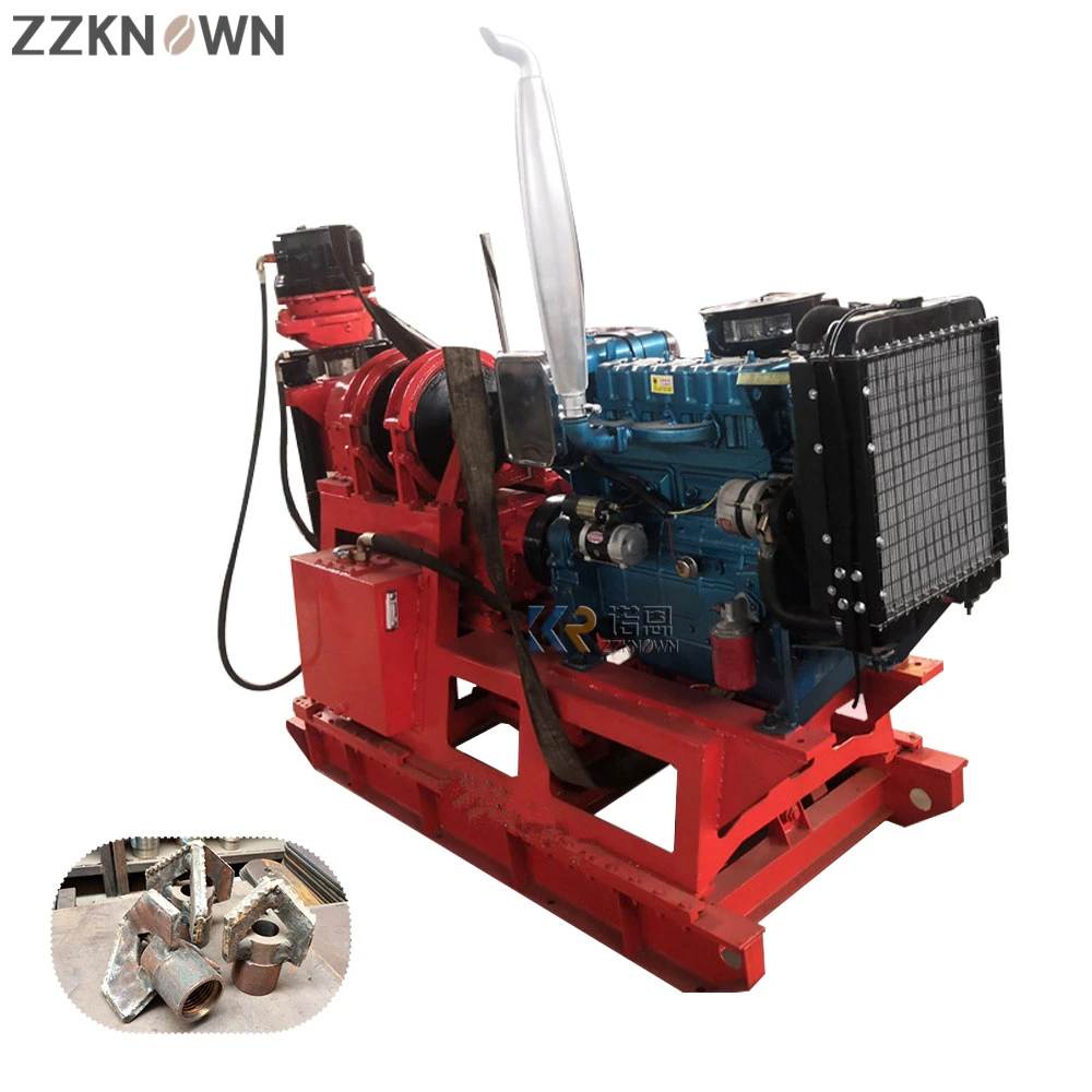 Well Borehole Drilling Rig Crawler Rotary Drilling Rig Hand Drill Mine Stone Electric Machine Diesel Engine