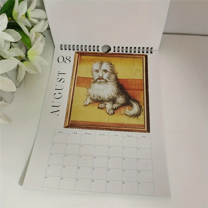 

Classic-Renaissance Calendar,2025 Wall Calendar Art - Special Thick Sturdy Ugly Dog Wall Calendar For Organizing