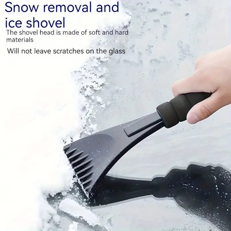 

1pcs Car Snow Shovel Ice Scraper Truck Motorcycle Winter Anti Scratch Windshield Snow Removal Anti Slip Handle Car Accessories