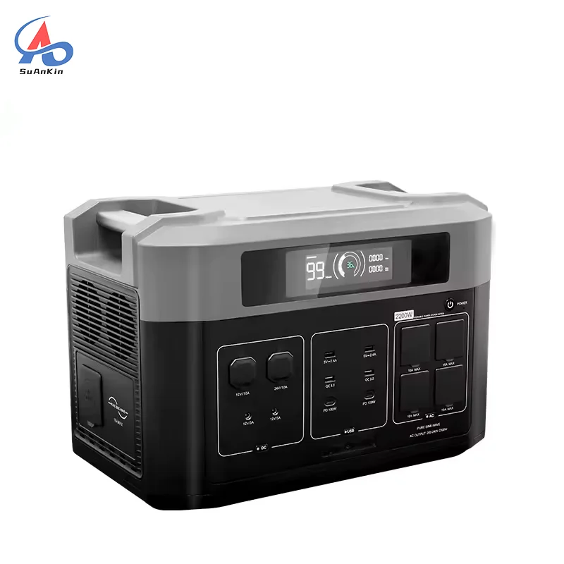 SuAnKin 2200W 2048Wh Outdoor portable energy storage power station LiFePO4 battery Lithium battery battery backup