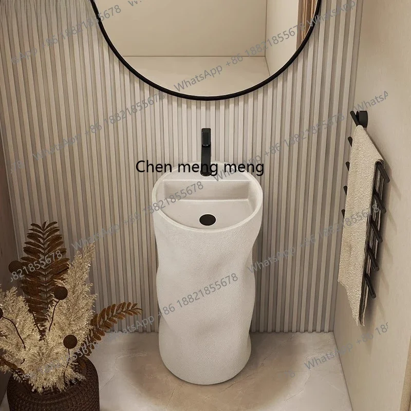 

X Column basin Floor-to-ceiling integrated art wash basin Personality creative homestay wash table