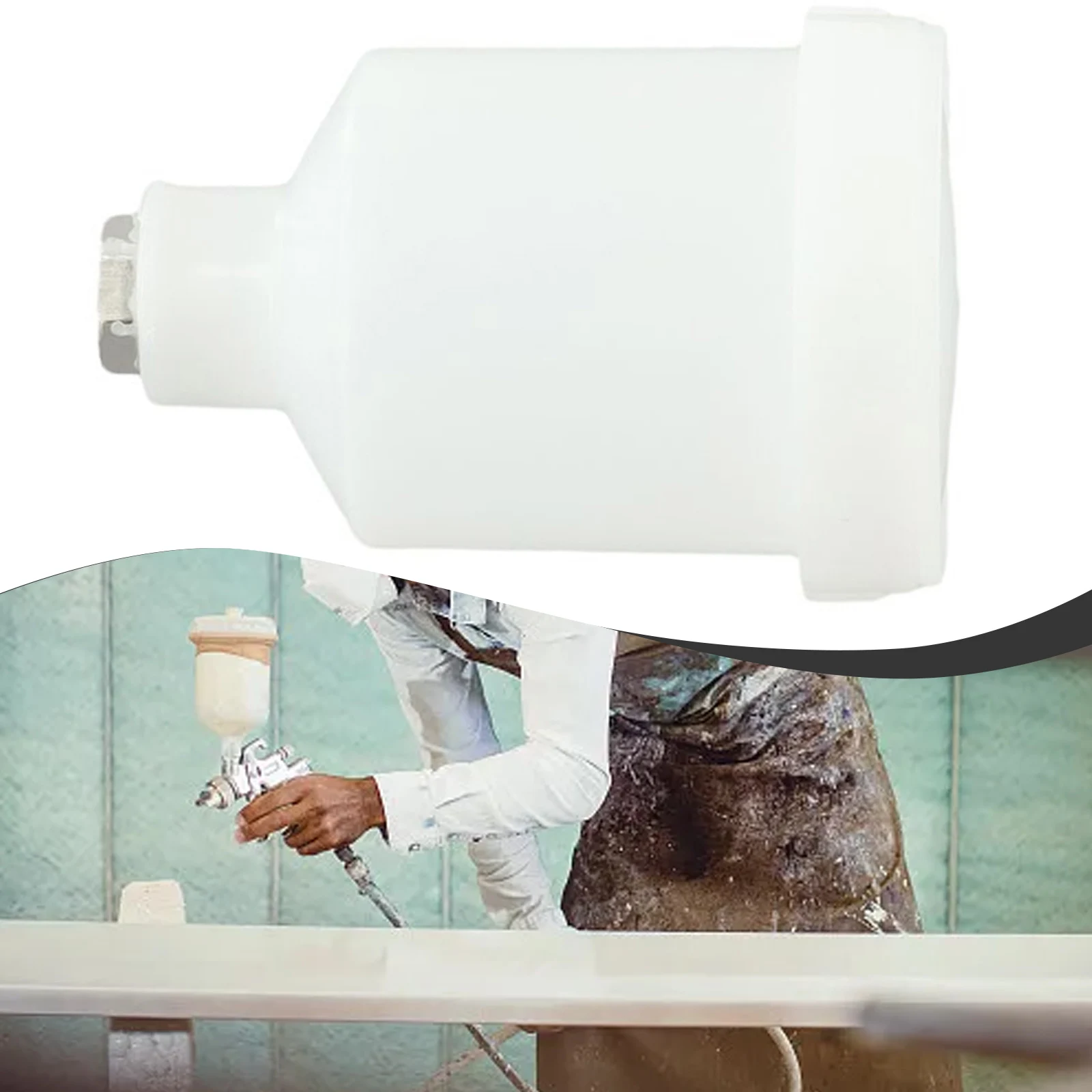 125 ml Kunststoff Farbe Für H-2000 R-100 HVLP Spray Farbe Werkzeug Sprayer Tasse Manuelle Mini Spray Farbe Tasse Topf pneumatische Zubehör