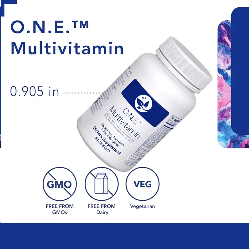 O.n.e , 60 Capsules Containing Antioxidant Complex Metafolin, Coq10,and Lutein For Visual Cognitive Function And Cellular