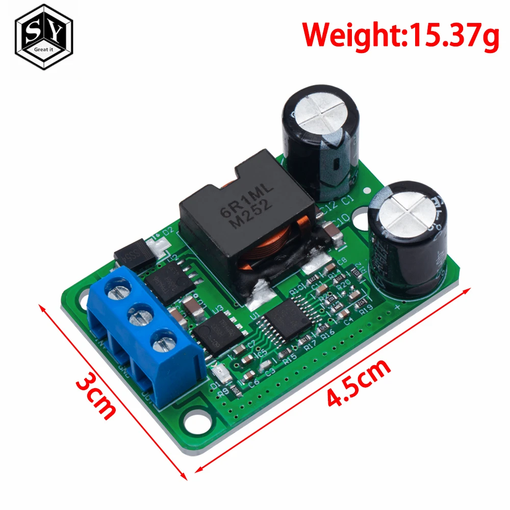 1PCS  24V/12V To 5V/5A 25W DC DC Buck Step Down Power Supply Module Synchronous Rectification Power Converter