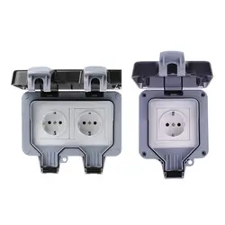 Y1UD Outdoor Wall Switch Socket IP66 Weather&Dust Proof Power Outlet EU Standard