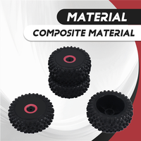 A49K-4Pcs Front And Rear Tires Wheel Tyre For Wltoys 124016 1/12 RC Car Upgrade Parts Spare Accessories