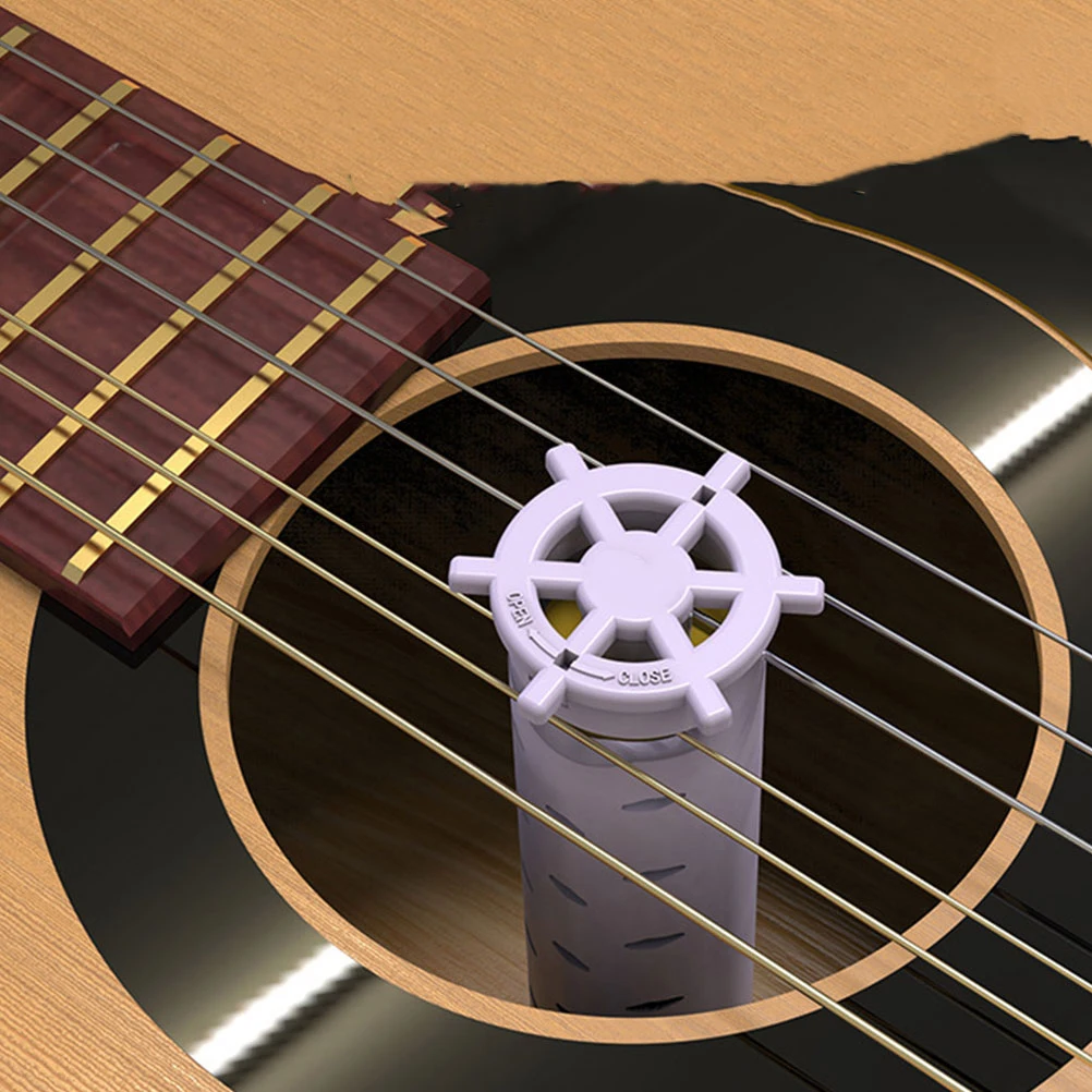 

3 Pcs Musical Instrument Humidifier Guitar Tools Sound Hole High Density Maintenance Kit Black
