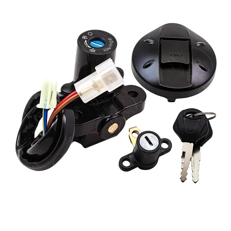 XT 660 R X Fuel Gas Cap Ignition Switch Seat Lock with Key Kit For Yamaha XT660 XT660R XT660X XT-660 2004-2011 2014