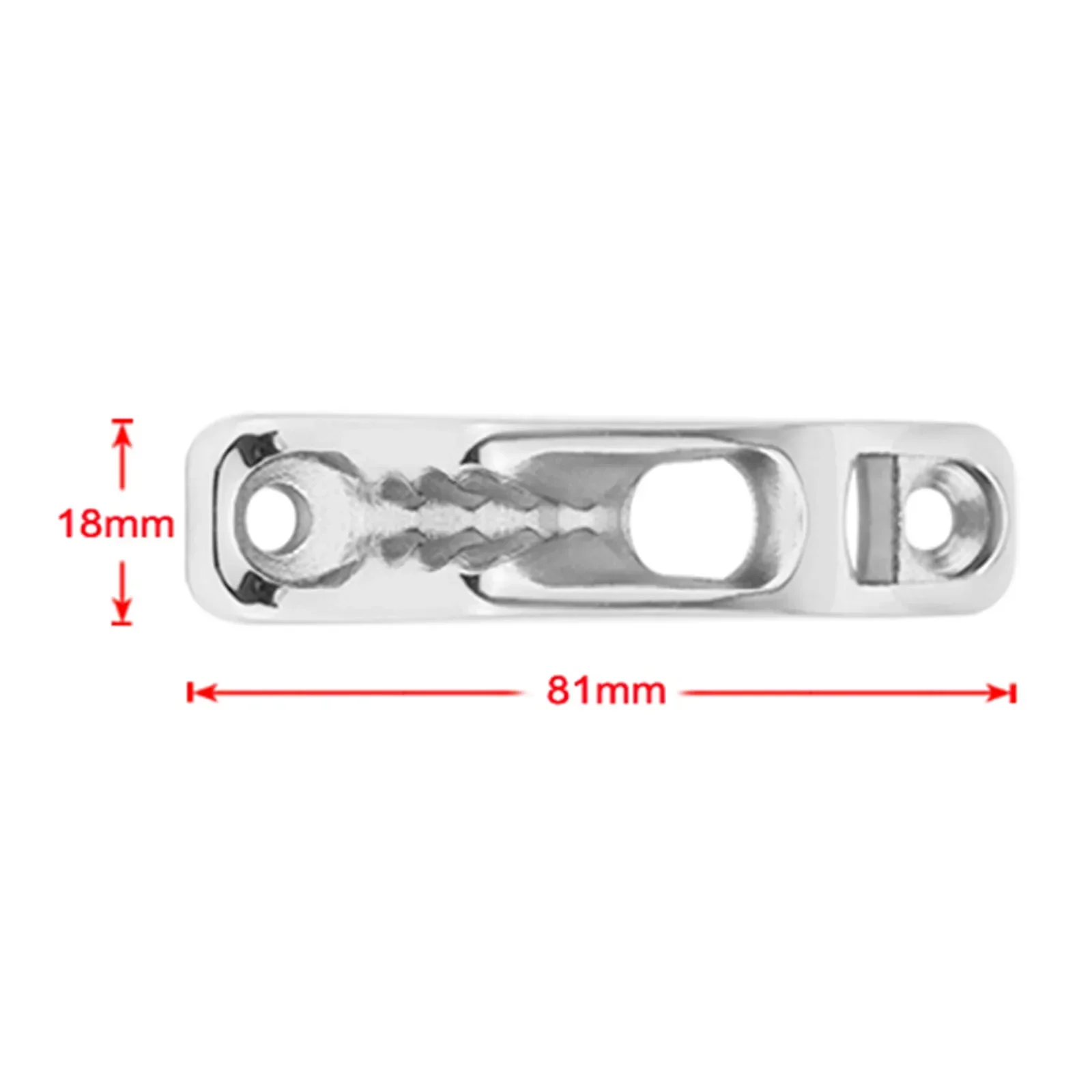 Fotografia 7: 1 pc marinha grau 316 barco de aço inoxidável corda clam cleat jam cleat placa linha grampos gripper ferragem barcos caiaque acessórios