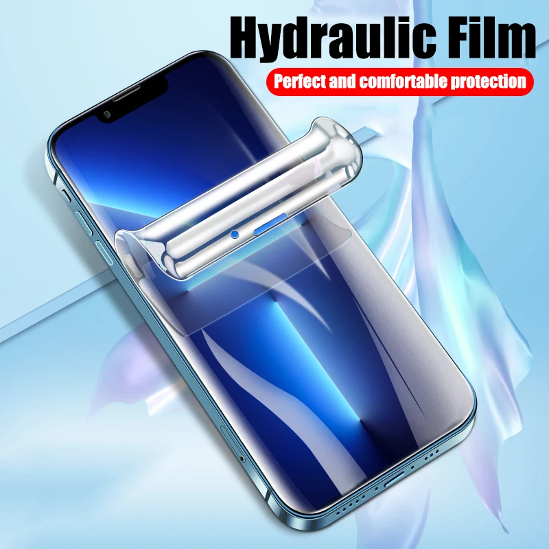 4Pcs Hydrogel Film Full Cover For iPhone 11 12 13 14 15 Pro Max Screen Protector For iPhone 14 15 Plus XS MAX Screen Protective