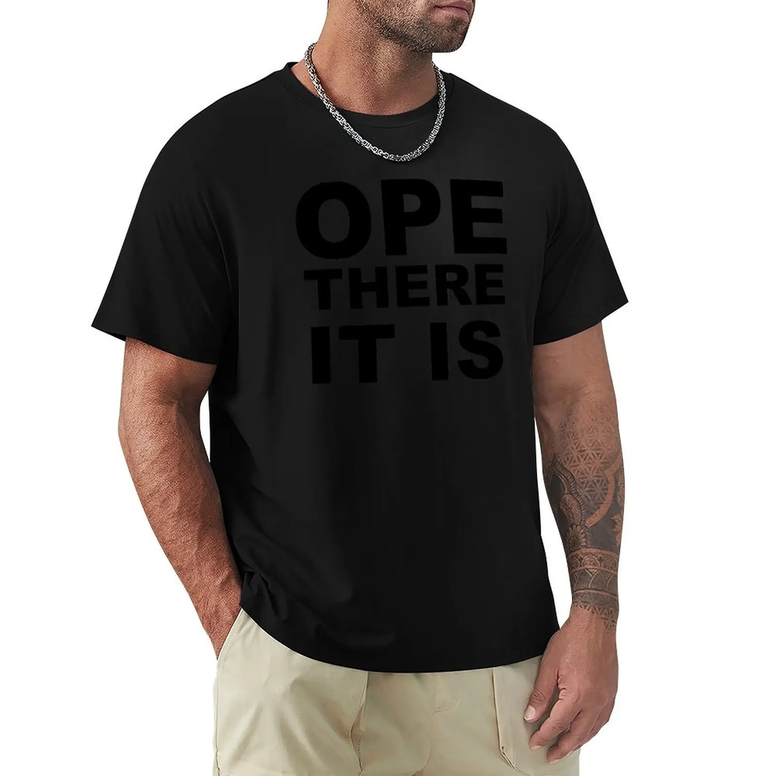 

Ope There It Is - Midwestern Block T-Shirt cotton graphic tees graphic t shirt vintage men t shirts high quality