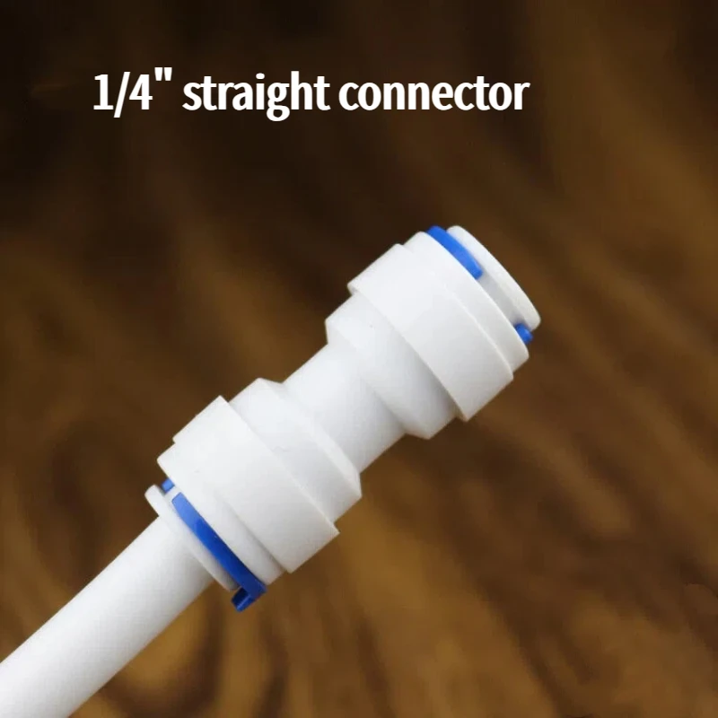 

10Pcs 1/4" Straight Quick Tube Connector Family drinking water RO Water Connector Fittings Reverse Osmosis System