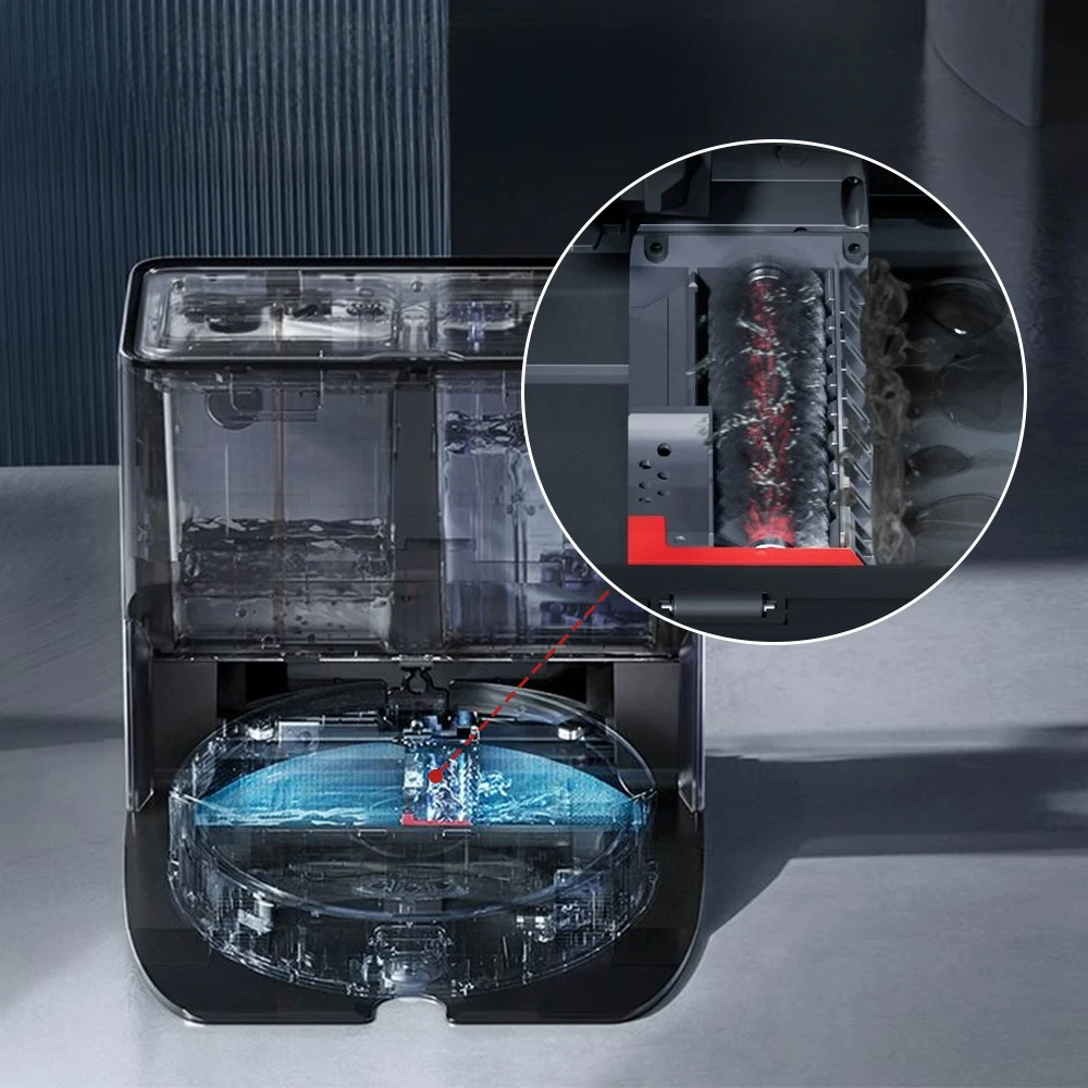 Sikat Bergulir Pembersih untuk Roborock G20/G10/G10S/G10S Pro/S7/S7 Pro Ultra ​ ​ ​ ​ ​ ​ /S8 S8 Pro Sikat Pembersih Berkecepatan Ultra Tinggi