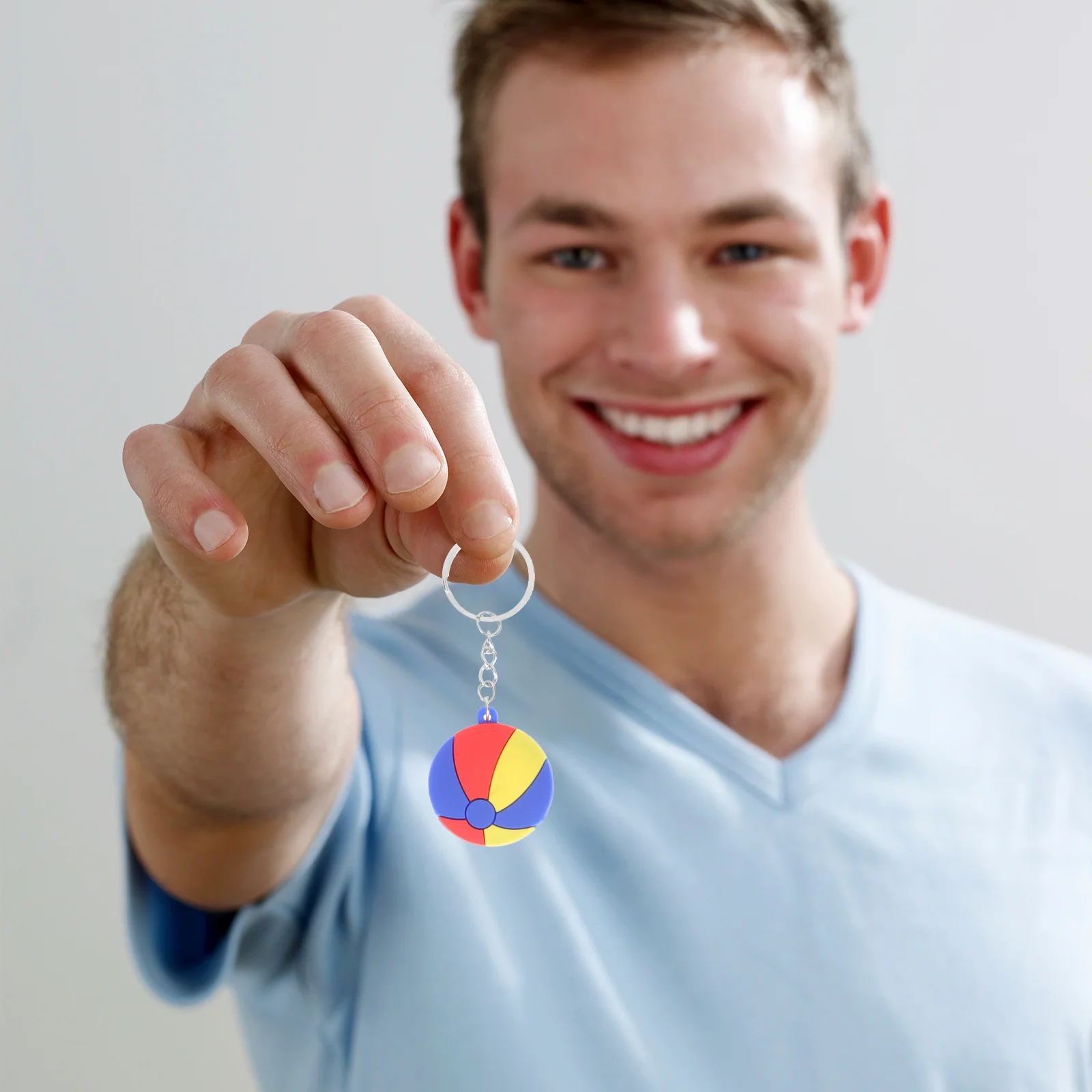 

20Pcs Sports Ball Keychains Premium Material Durable Key Rings Goodie Bag Fillers School Rewards Soccer Football