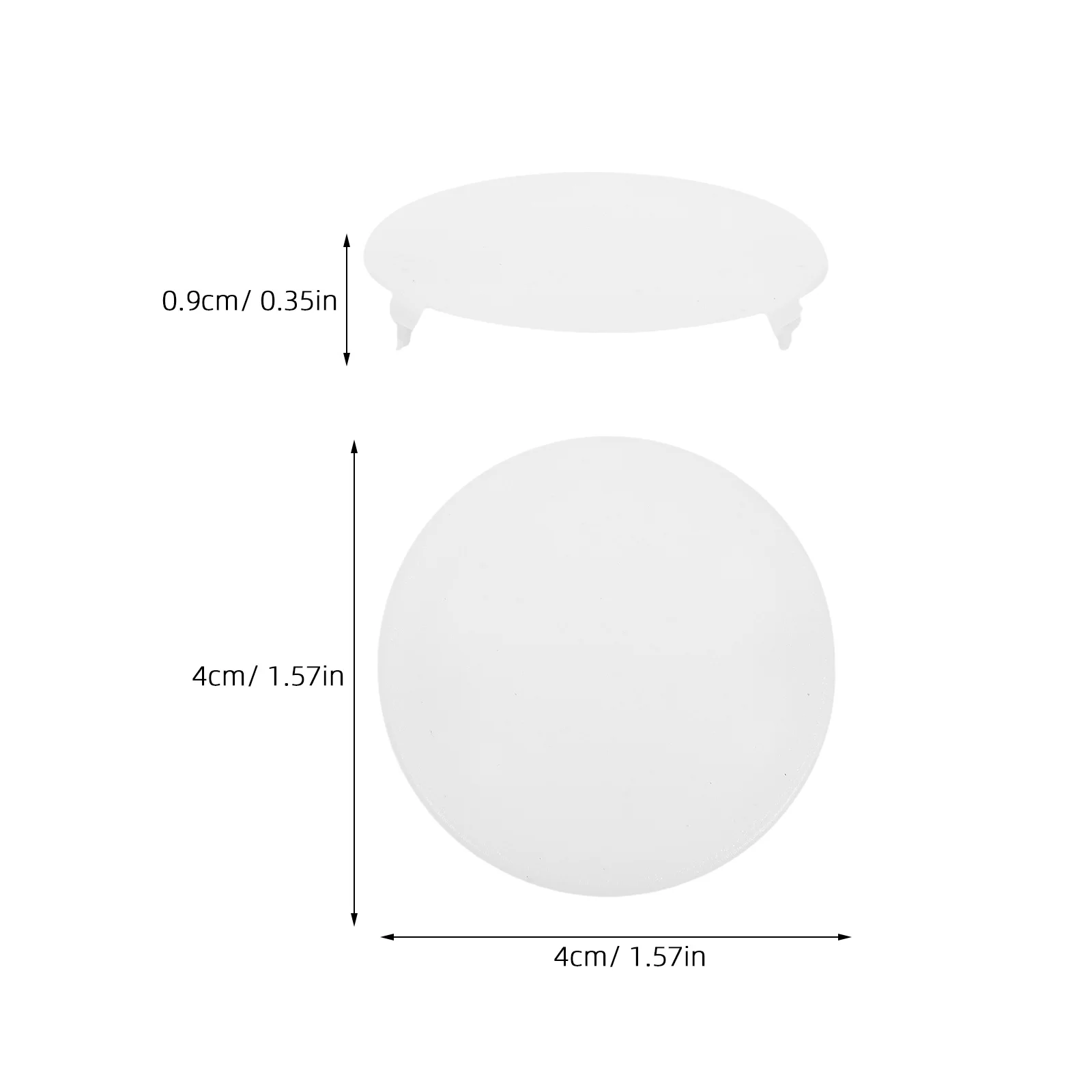 50Pcs Furniture Hole Cover Caps for Desks Cabinets Wardrobes Conceal Unsightly Holes Aesthetic and Practical White