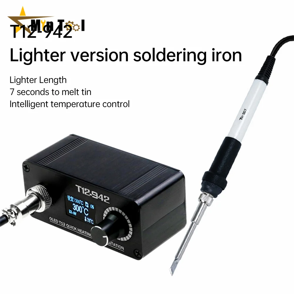 T12-942 Oled Mini Soldering Station Digital Electronic Welding Iron Dc Version Portable Without Power Supply