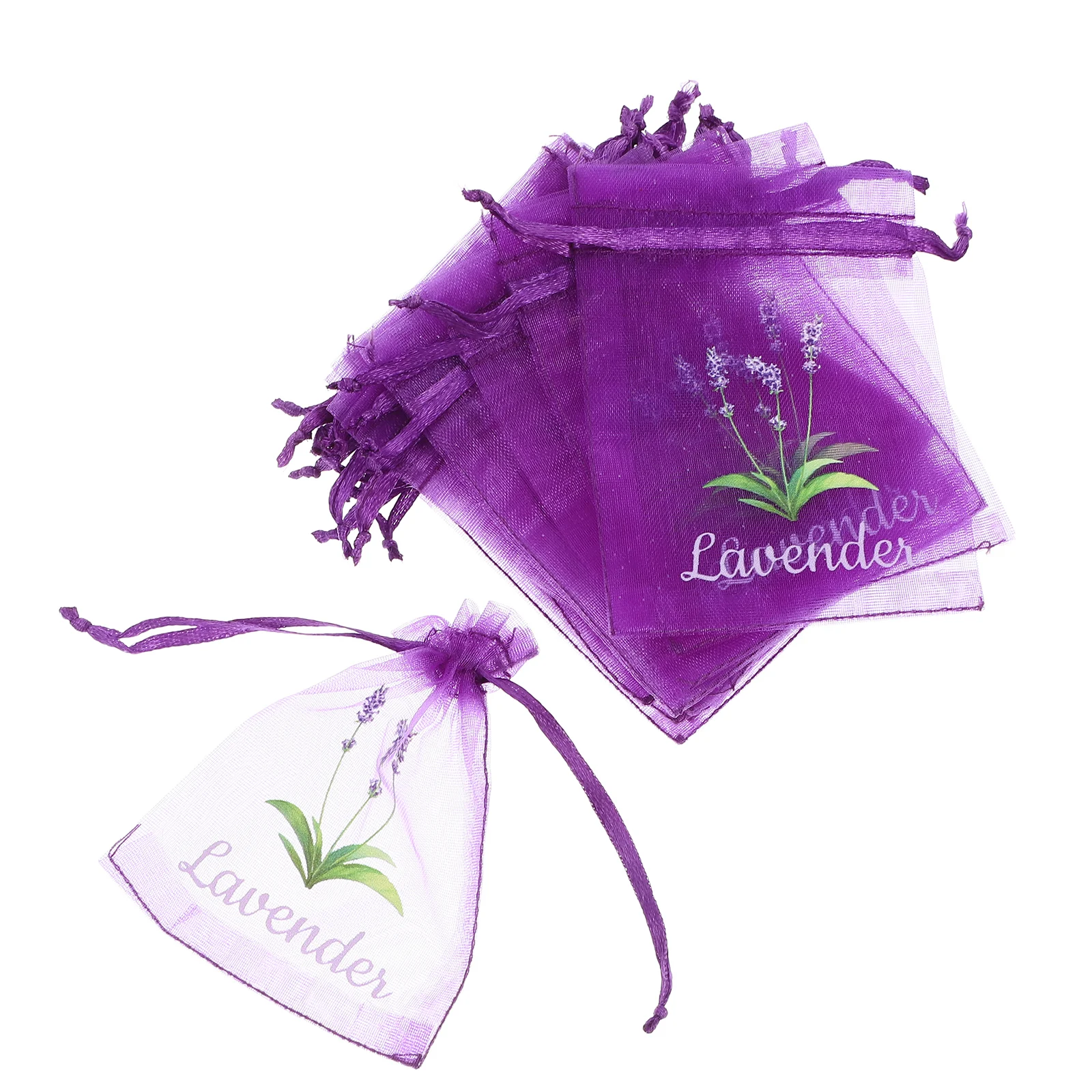 

20pcs Herbs Bags Bags Lavender Herbs Gauze Fragrance Pouch Drawstring Spice Fragrance Pouch Storage Aromatherapy Home