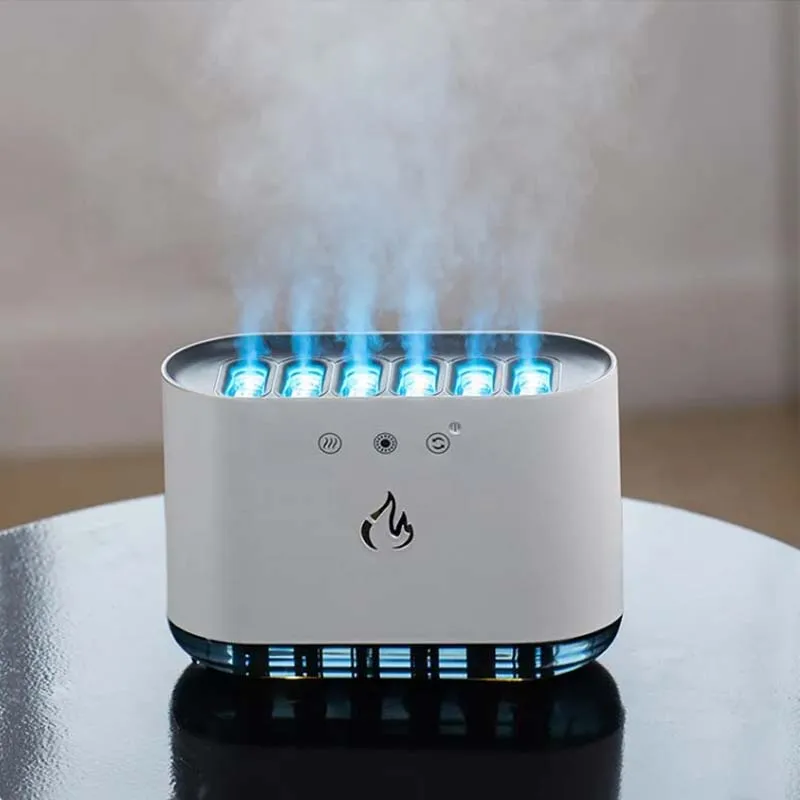 

7 color LED Aromatherapy Essential oil humidifier Ultrasonic fog generator Aroma diffuser Cool Mist Maker Flame Lamp Difusor