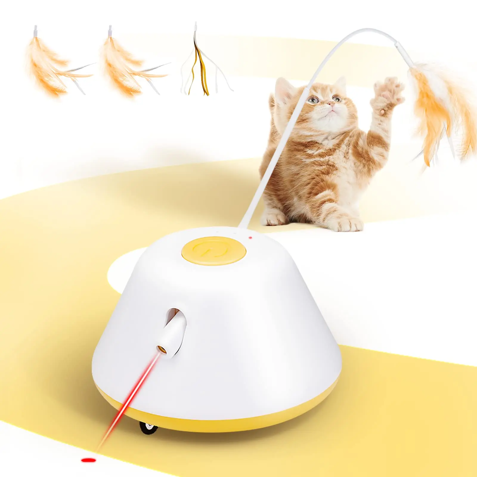 

Indoor Electric Pet Cat Interactive Sports Trailer Robot Toy