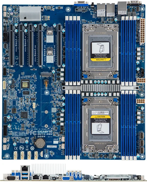 Imagem -03 - Gigabyte-placa-mãe Mz72-hb2 Cpu Também 3200mhz 16x32gb 3200aa 3200mhz Cpu Amd Epyc 7763