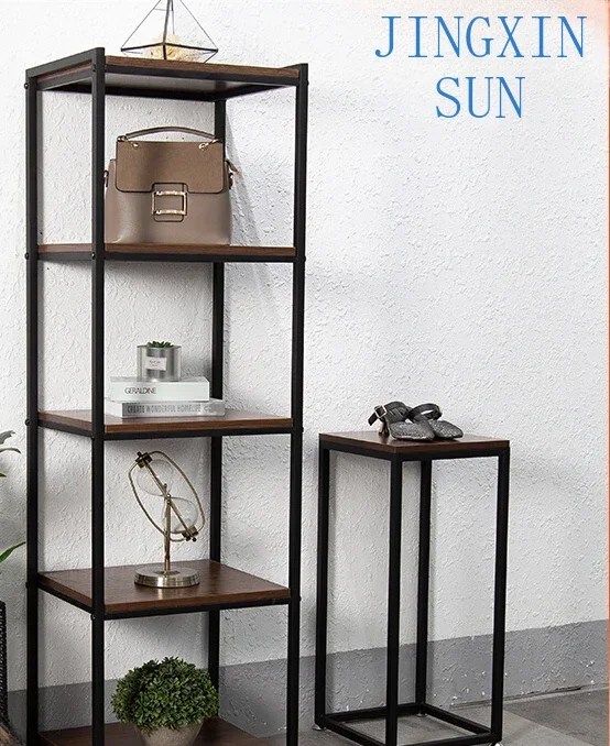 Bag shelves, bedroom home display shelves, floor to ceiling storage, multi-layer shoes, bags, display shelves